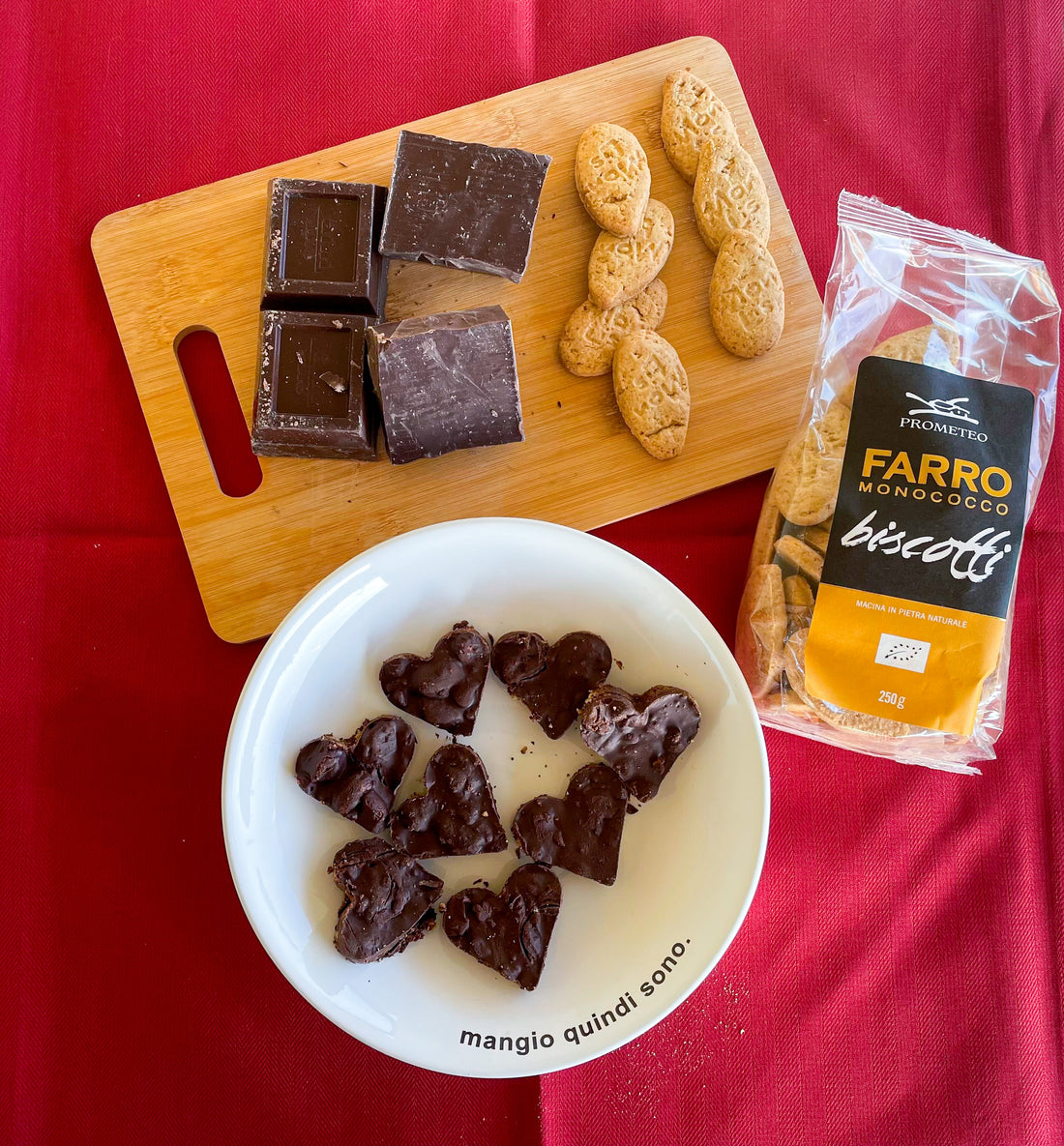 CUORI BISCOTTI E CIOCCOLATO