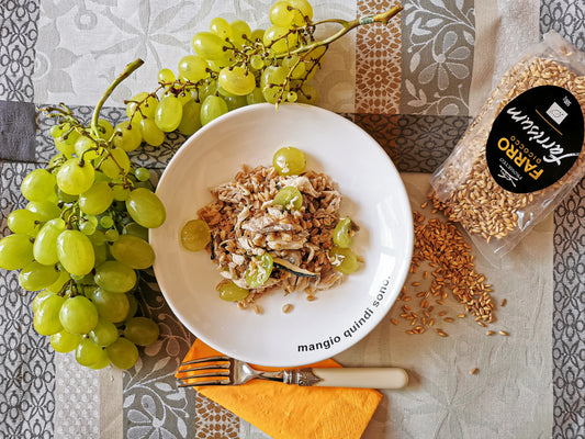 FARRO, SGOMBRO E UVA