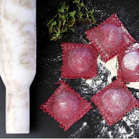 Pasta fresca di farro alle barbietole rosse
