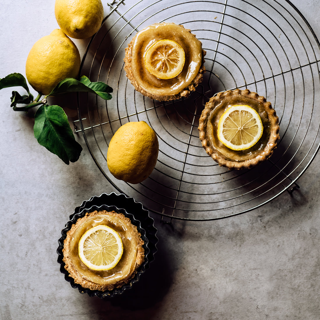 Crostata vegan di farro al limone