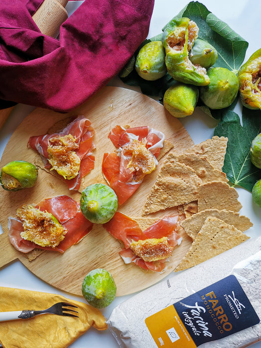 SPICCHI DI FARRO PROSCIUTTO E FICHI