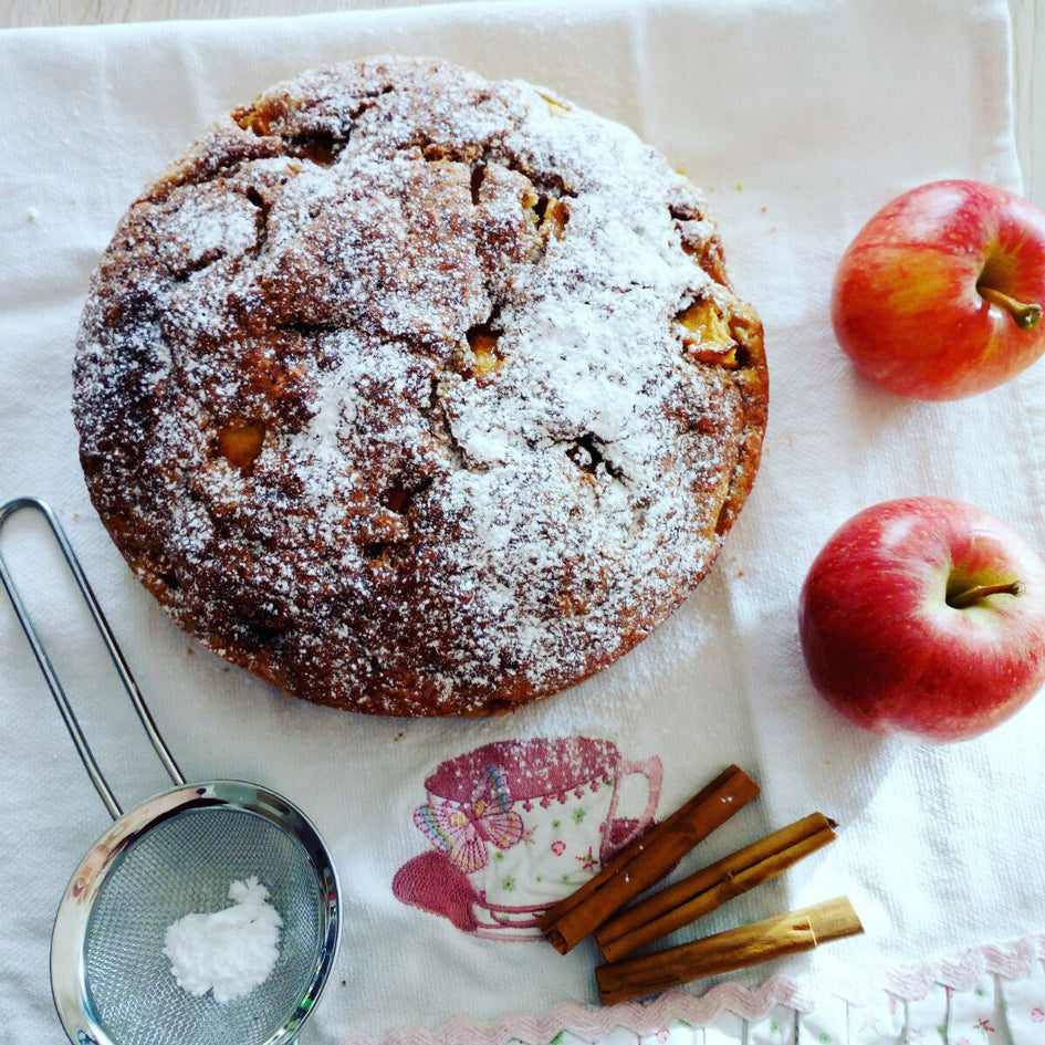 Torta di mele con farina di farro