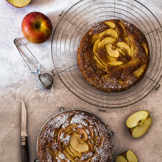 Torta di mele con farina di farro e mascarpone