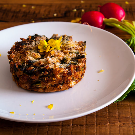 Tortino di farro alle verdure di primavera