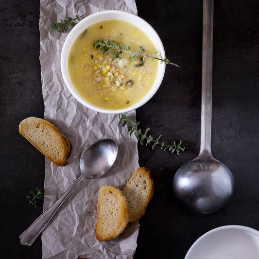 Zuppa di farro con cicerchie
