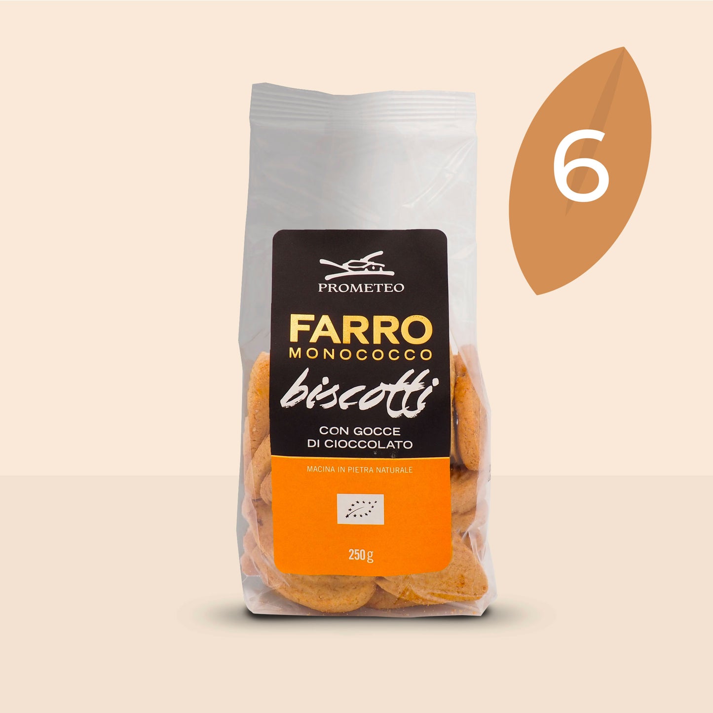 Biscotti di farro monococco bio con cioccolato in pezzi