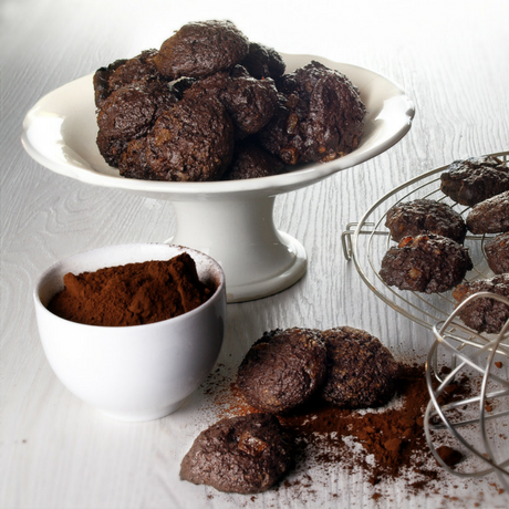Biscotti di farro, cacao e zenzero