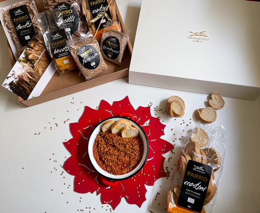 RAGÚ DI LENTICCHIE E CROSTINI DI FARRO