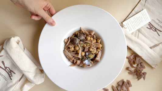 MALTAGLIATI DI FARRO CECI E VONGOLE