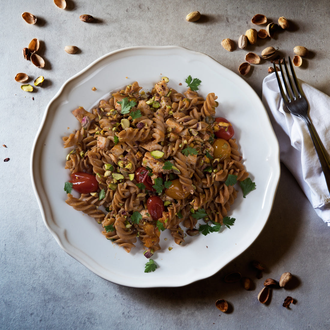 Fusilli di farro integrale e pesce spada