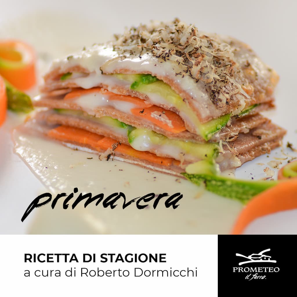 Lasagnetta Integrale di Farro Dicocco con verdure e tartufo