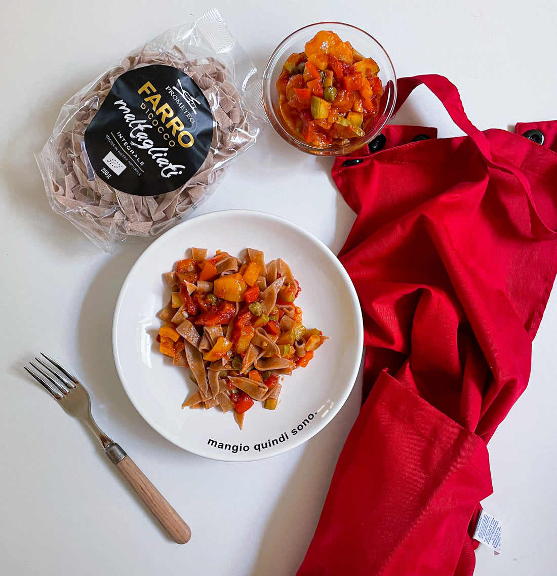 MALTAGLIATI CON VERDURE IN “BANDIERA”