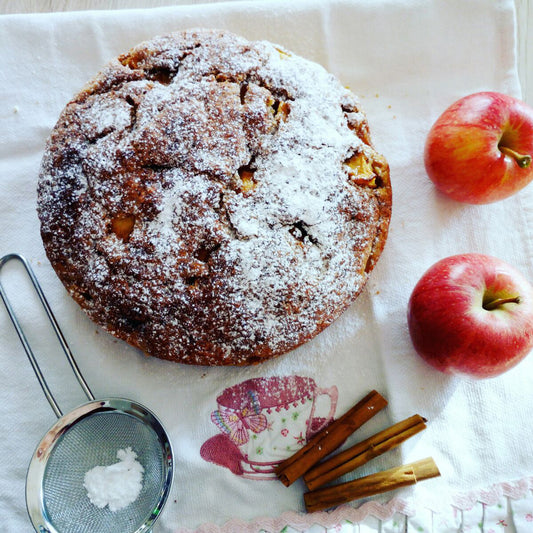 Torta di mele con farina di farro