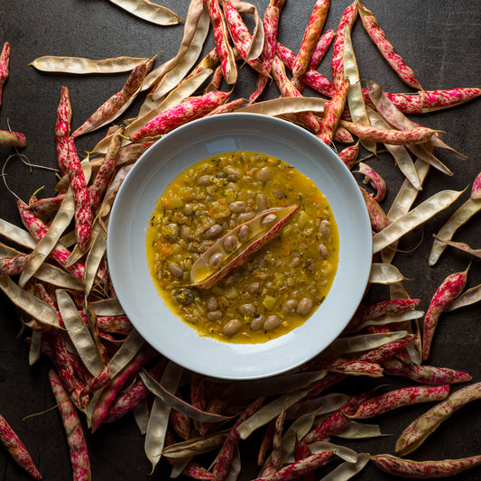 Zuppa di Farro Borlotti e Zenzero