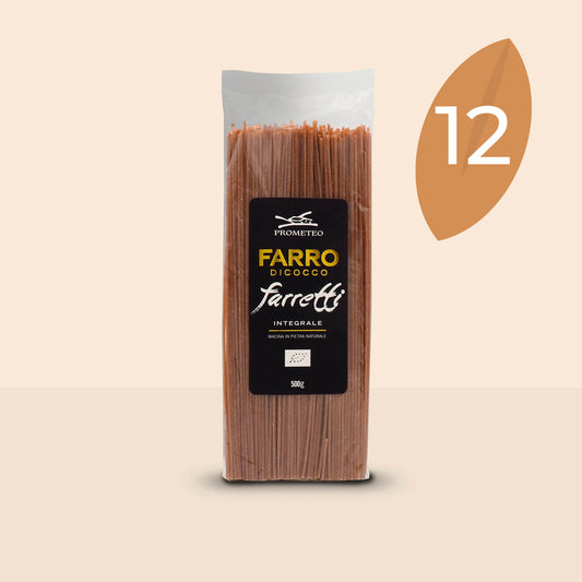 Spaghetti di farro dicocco integrale bio (confezione da 12)