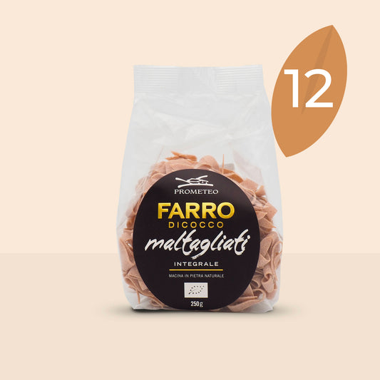 Maltagliati di farro dicocco integrale bio (confezione da 12)