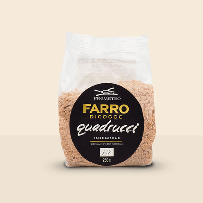 Quadrucci di farro dicocco integrale bio