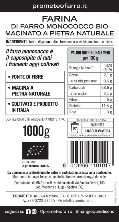 Farina di farro monococco bianca bio