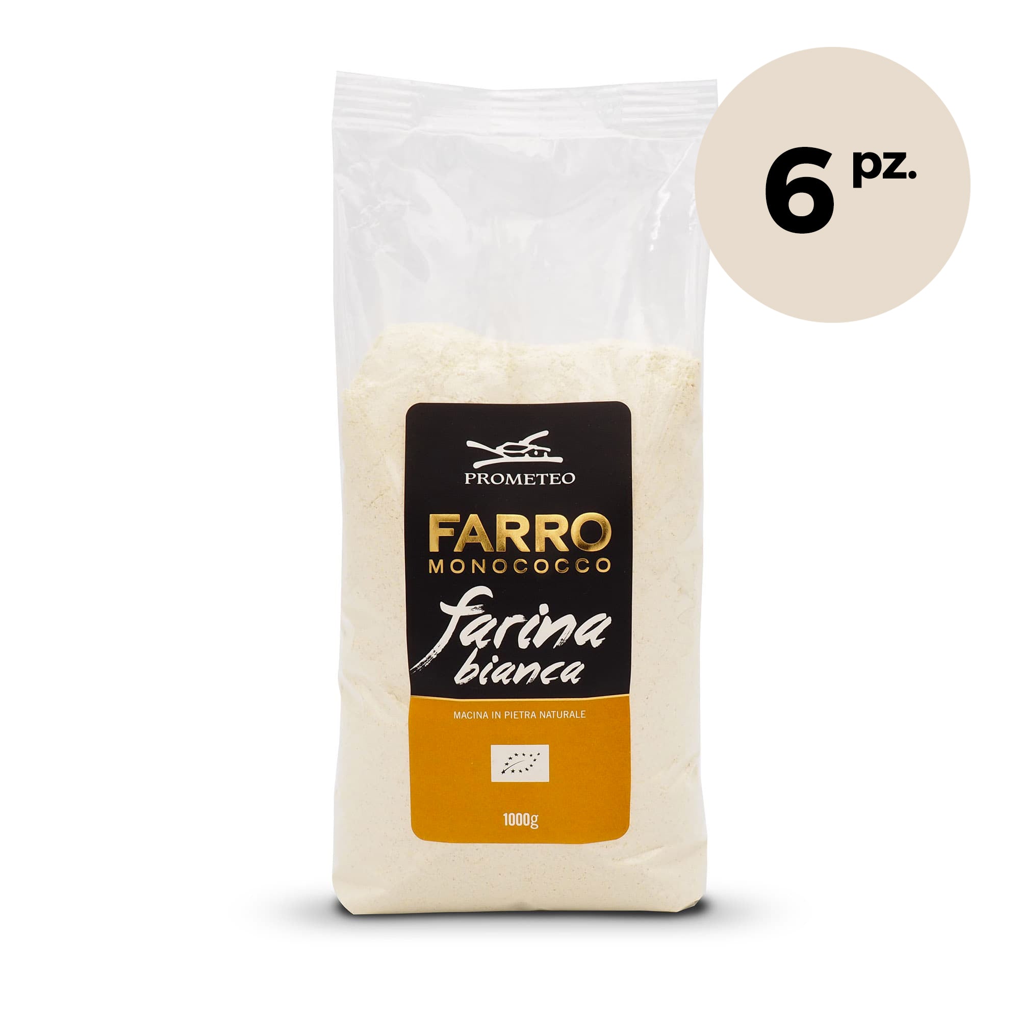 Farina di Farro Monococco bianca Bio (6 confezioni) – Farro Shop Prometeo