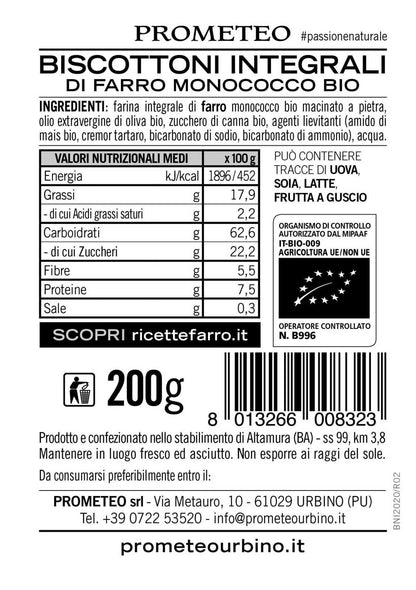 Biscottoni di farro monococco bio